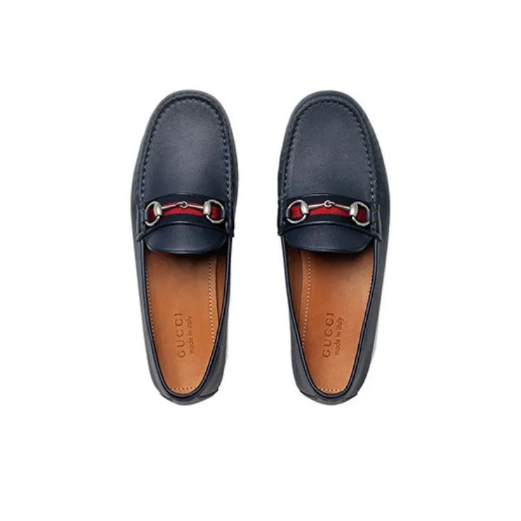 GUCCI Loafer 'Web Leather' Men's-3