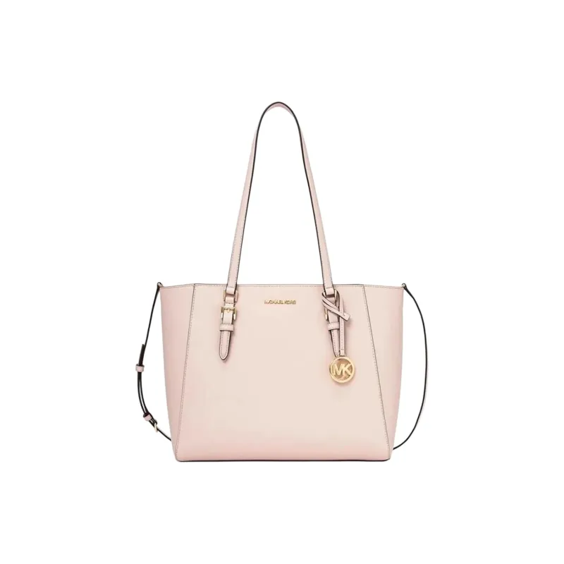 MICHAEL KORS Charlotte Saffiano Leather Shoulder Bag, Crossbody Bag, Handbag Tubas Women's Blush Pink-3