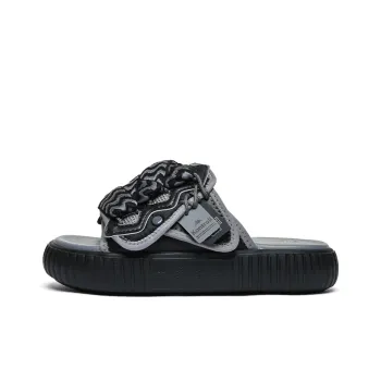 Kappa Slip Resistant Abrasion Resistant Slide Slippers Unisex Black Gray
