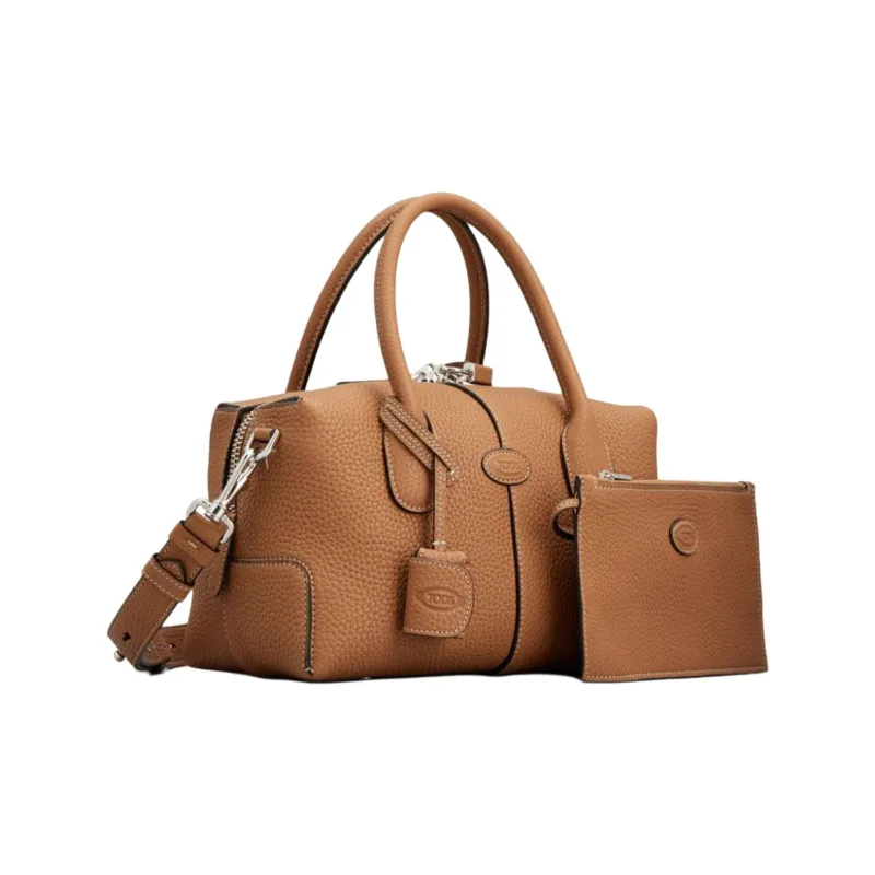 TOD'S Leather Shoulder Bag, Crossbody Bag, Handbag Mini Women's Brown-1