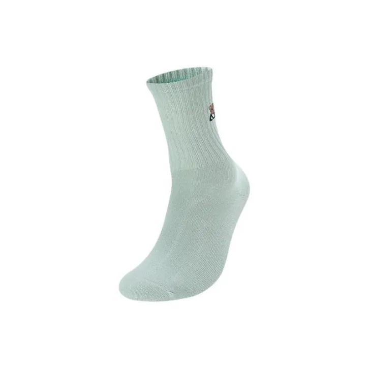 FILA Mid Calf Socks Women's 1 Pack Clear Sand Green-0
