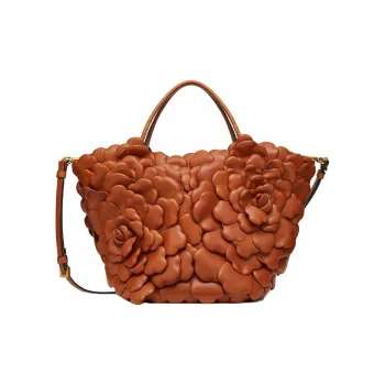 Valentino GARAVANIAtelier Calfskin Bucket Bag, Shoulder Bag, Crossbody Bag, Handbag Women's Brown