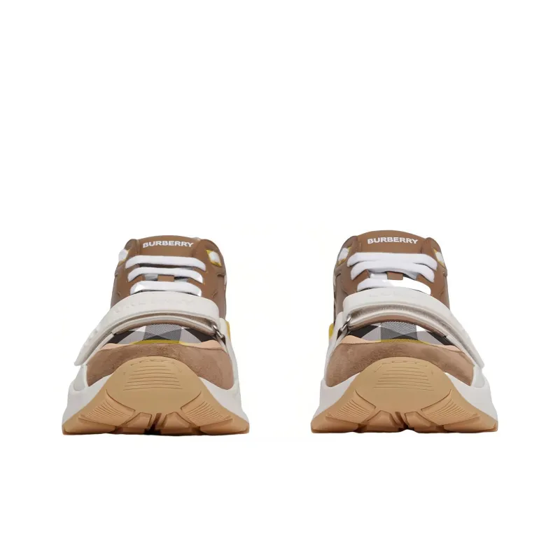 Burberry Women's Ramsey 'Geometric Check Wheat'-2