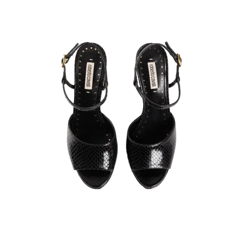 Roberto Cavalli Strap Sandals Women's Black-4