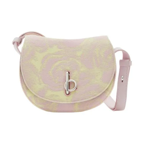 Burberry Wool Silk Shoulder Bag Crossbody Bag Mini Women's Light Pink