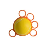 Five-Finger Grip Ball-25 Lbs Round Finger Grip Ball (Yellow Silicone Case)