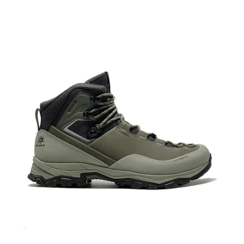 KAILAS Cushioned Wear Resistant Water Resistant Mid Top Hiking/Trekking Shoes Men's Green Gray-1