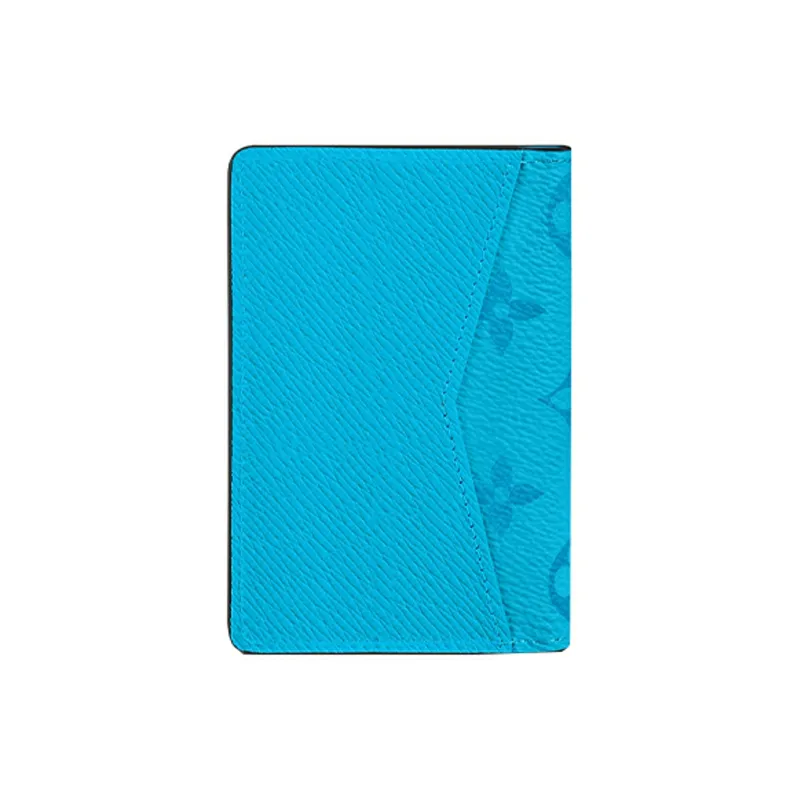 LOUIS VUITTON Pocket Organizer Monogram Eclipse Lagoon Blue-2