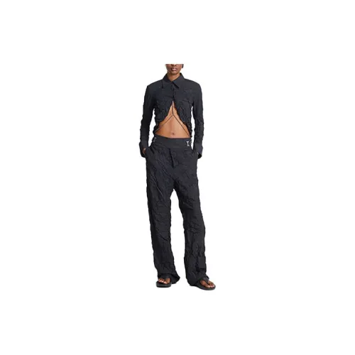 DION LEE Casual Pants Unisex Black