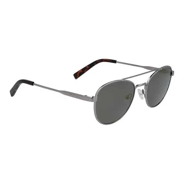 NAUTICA Plate Frame Aviator Sunglasses Men's Gray-2