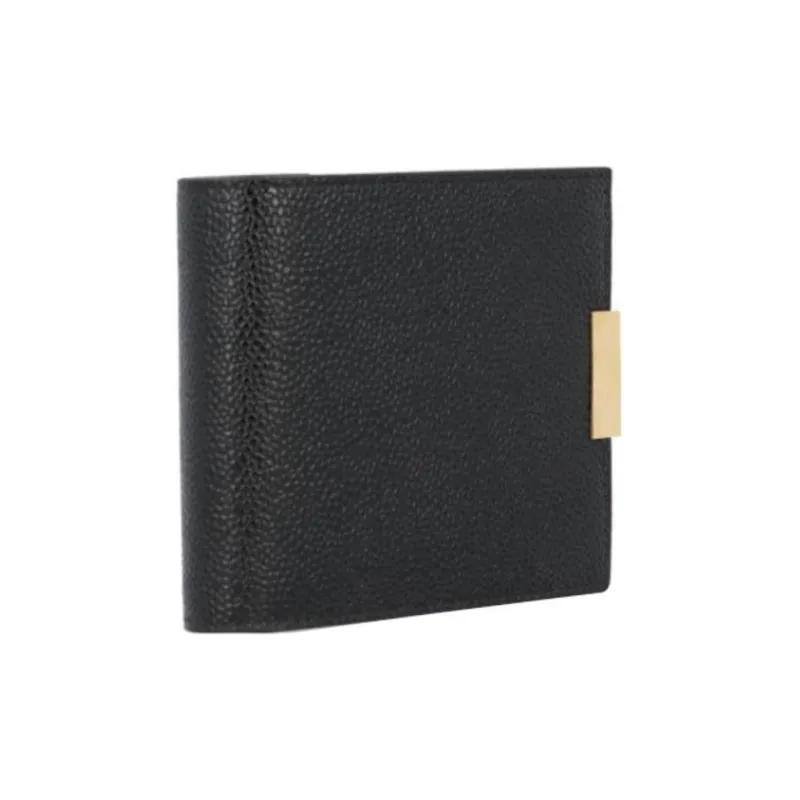 THOM BROWNE· Genuine Leather Coin Purse Men's Black-1