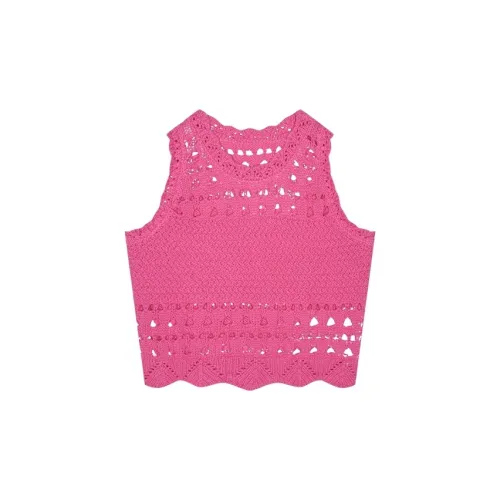 URBAN REVIVO Tank Tops Women's Light Rose