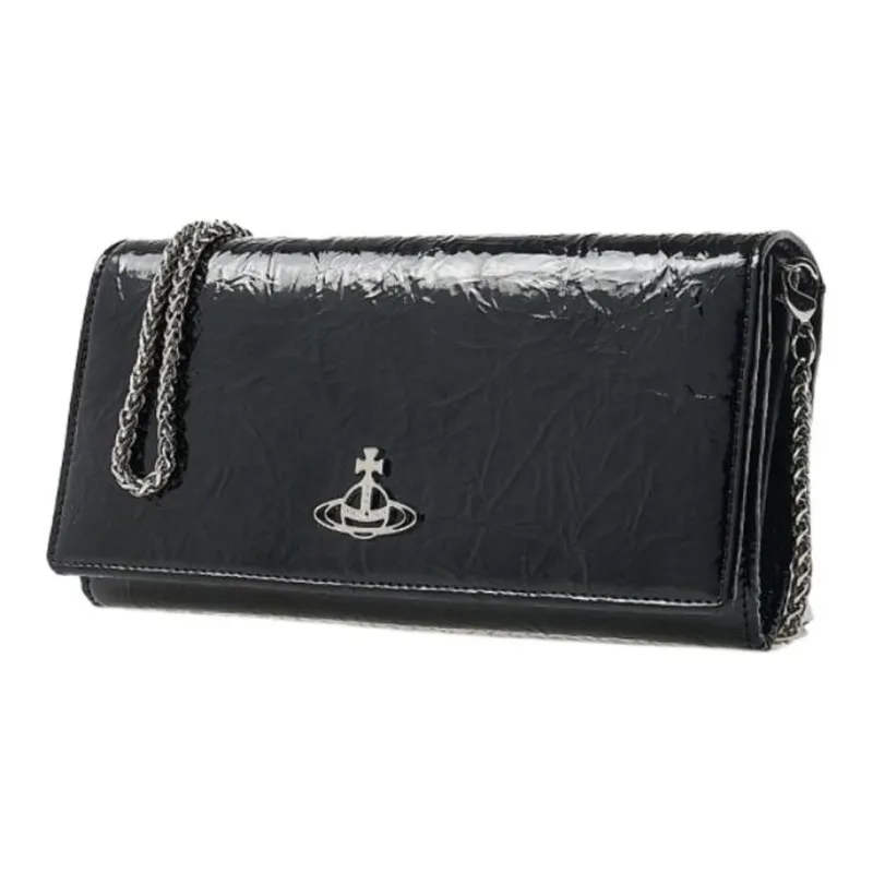 Vivienne Westwood Leather Wallet Women's Black-1