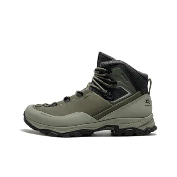 KAILAS Cushioned Wear-Resistant Water-Resistant Mid-Top Hiking/Trekking Shoes Men's Green Gray