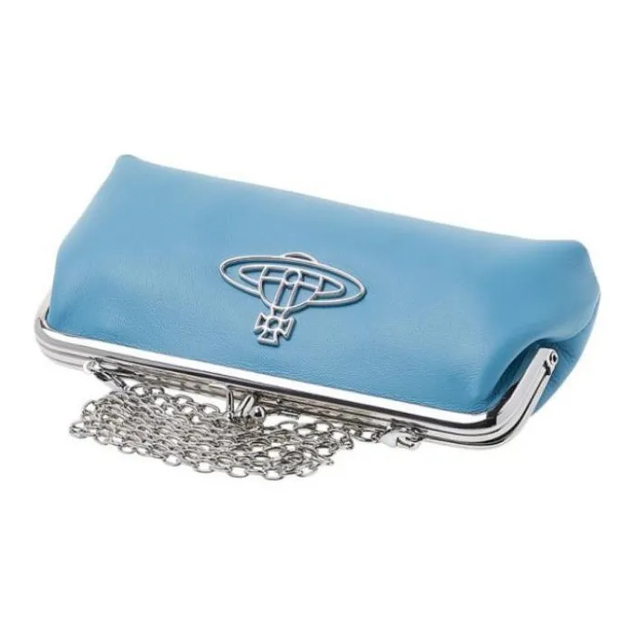 Vivienne Westwood Leather Wallet Women's Blue-3