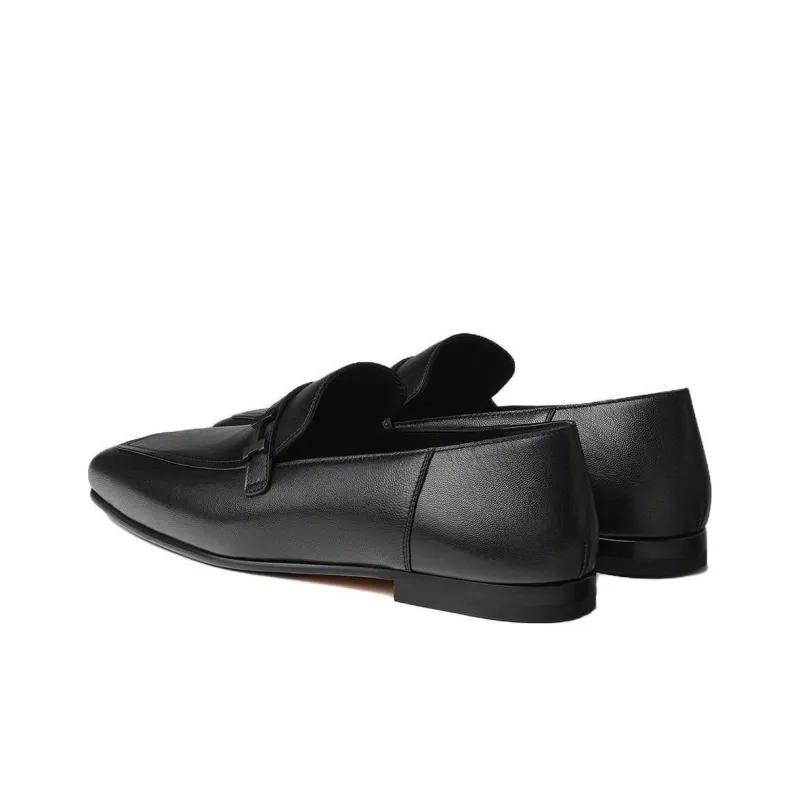 HERMES Giovanni Loafers Women's Black-4