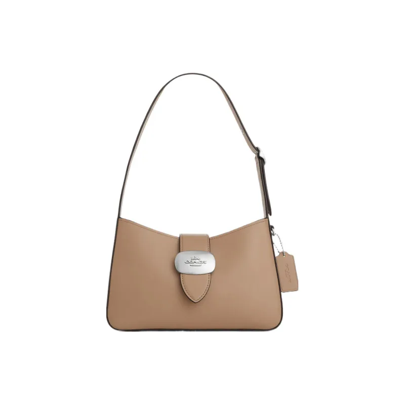 COACH Eliza Cow Leather Shoulder Bag Handbag Shoulder Bag Women's Camel-0