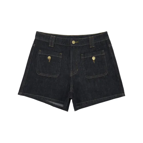 Nerdy Denim Shorts Women's Dark Blue