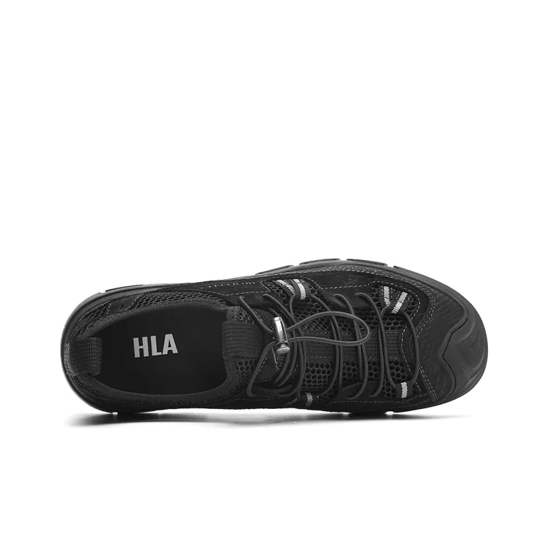 HLA Casual Shoes Men Low Top Sand/Black-2