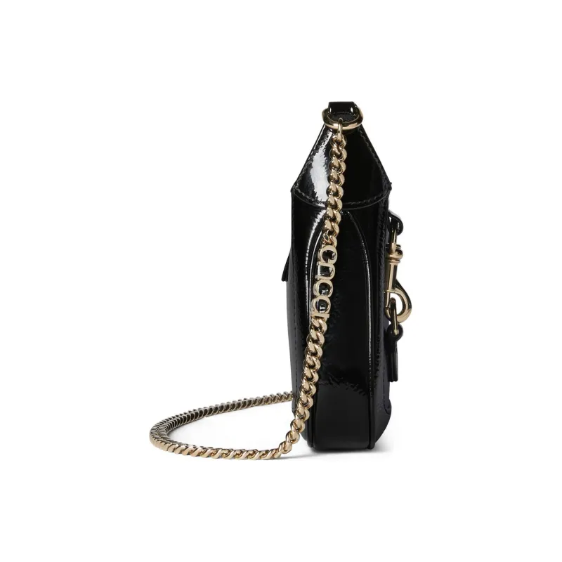 GUCCI Patent Leather Crossbody Bag Shoulder Bag Women's Black-2