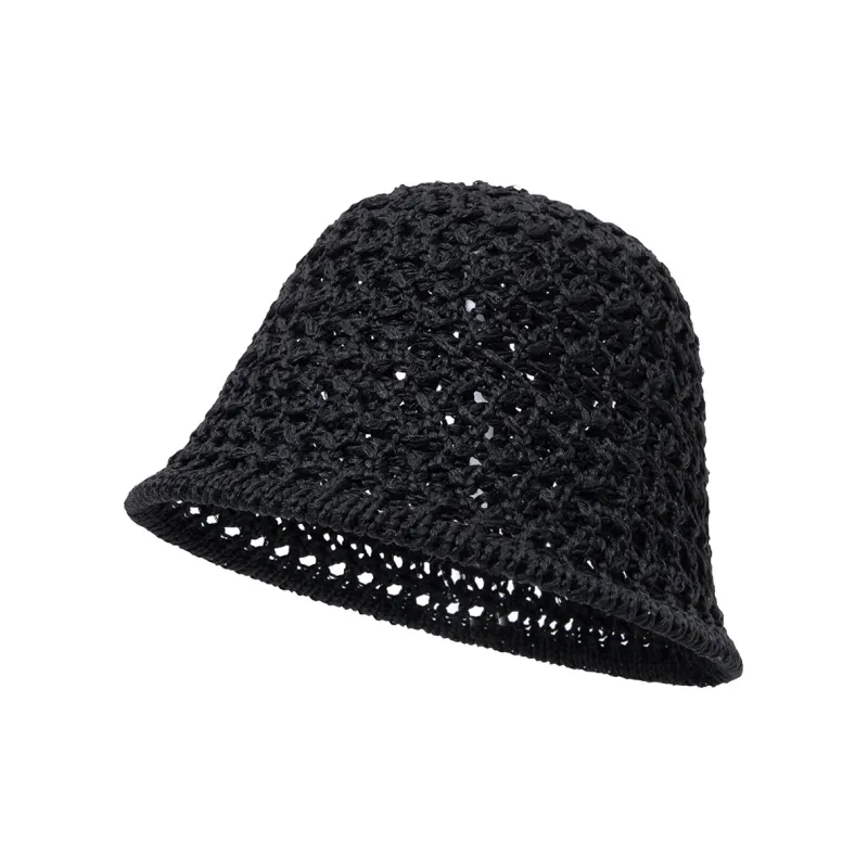 BAIJUAN Straw Woven Polyester Bucket Hats Unisex-3