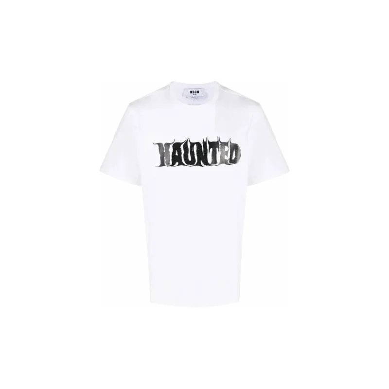 MSGM Haunted Print T Shirt-0