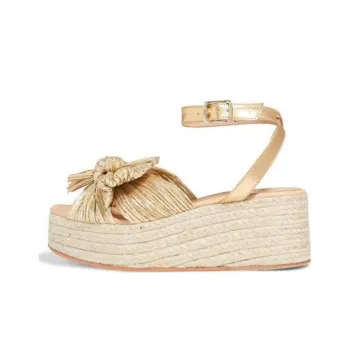 Loeffler Randall Strap Sandals Women's Gold