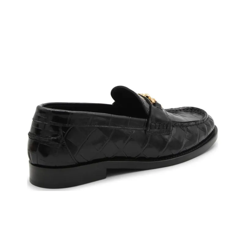 VERSACE Medusa '95 Crocodile-embossed Loafers-4