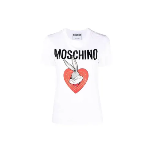 Moschino Bugs Bunny Printed Crewneck T-Shirt