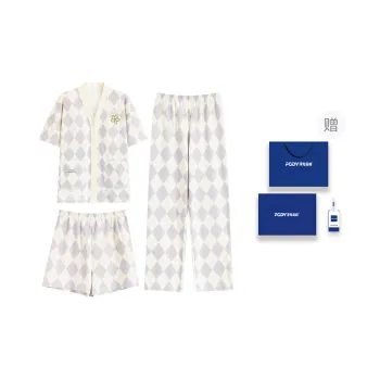 Floating Light Islands Pajama Set Women's Box Light Purple