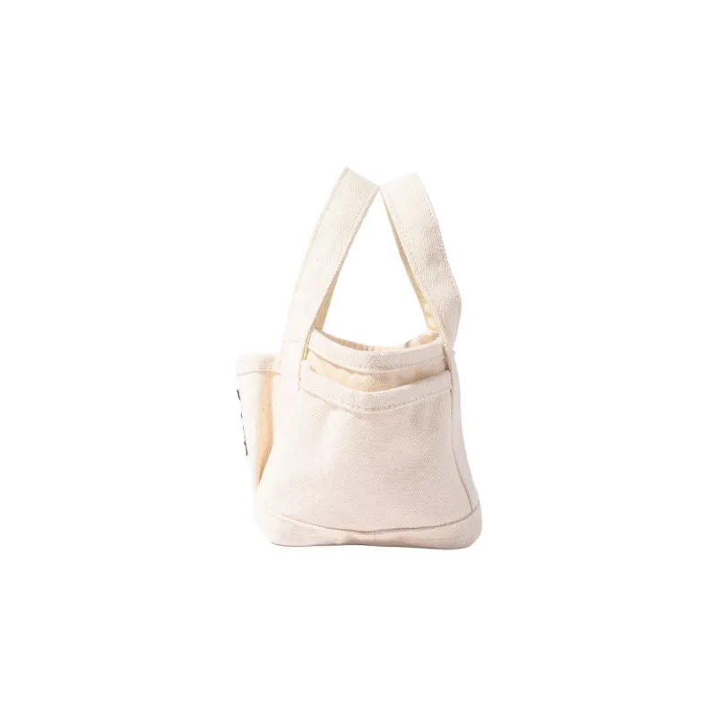 COBMASTER Polyester Handbag Small Size Women's Ecru/Charcoal-1