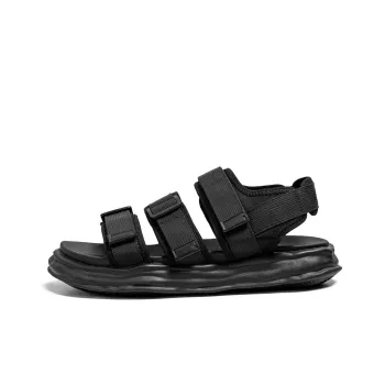 SHUPATE Beach Sandals Men Black/White