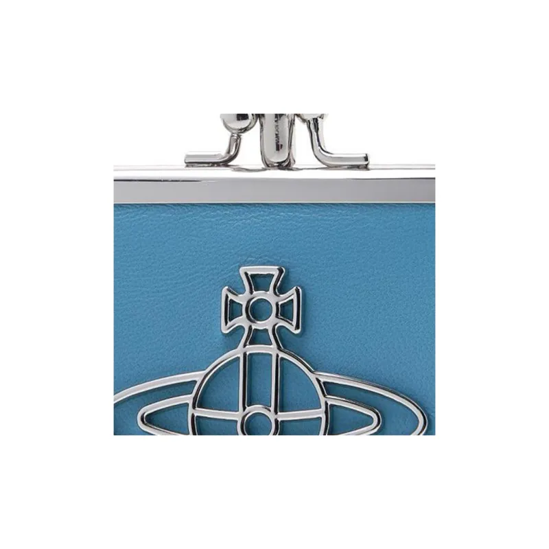 Vivienne Westwood Leather Wallet Women's Blue-5