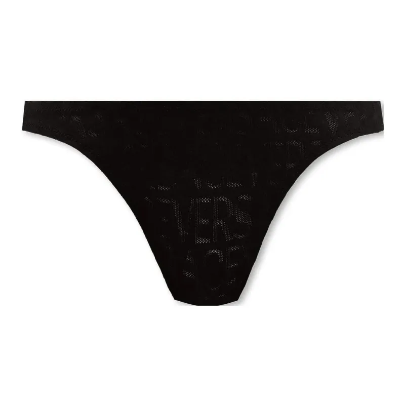 VERSACE Allover Jacquard Mesh Thong-0