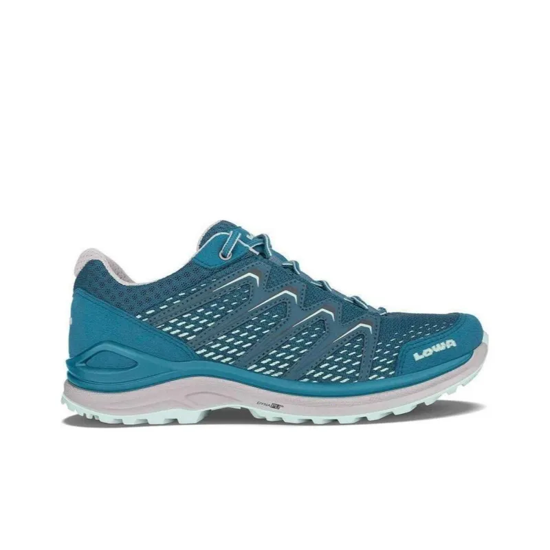 Lowa Maddo Ws Anti-Slip Wear-Resistant Low-Top Hiking Shoes Women's Blue Pink-1