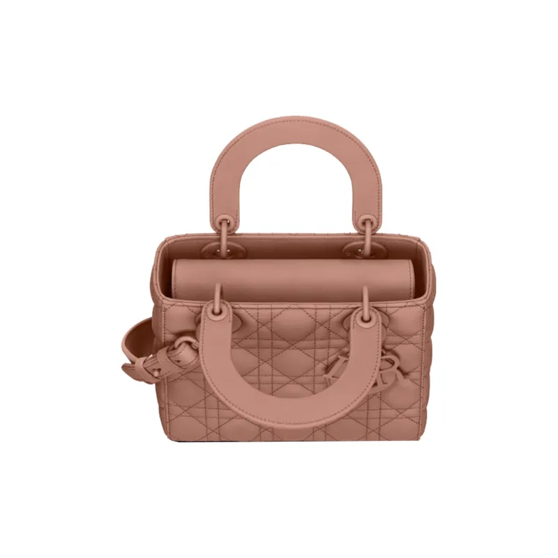DIOR Lady Dior Matte Cowhide Daisie Bag Portable Crossbody Bag Shoulder Bag Regular Women's Flesh Pink-2