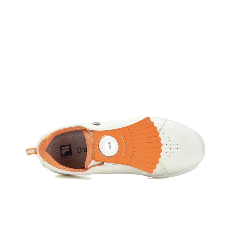 McLaren x FILA GF 1911 Trainer Anti-Slip Wear-Resistant Low-Top Golf Shoes Women's White Orange-2