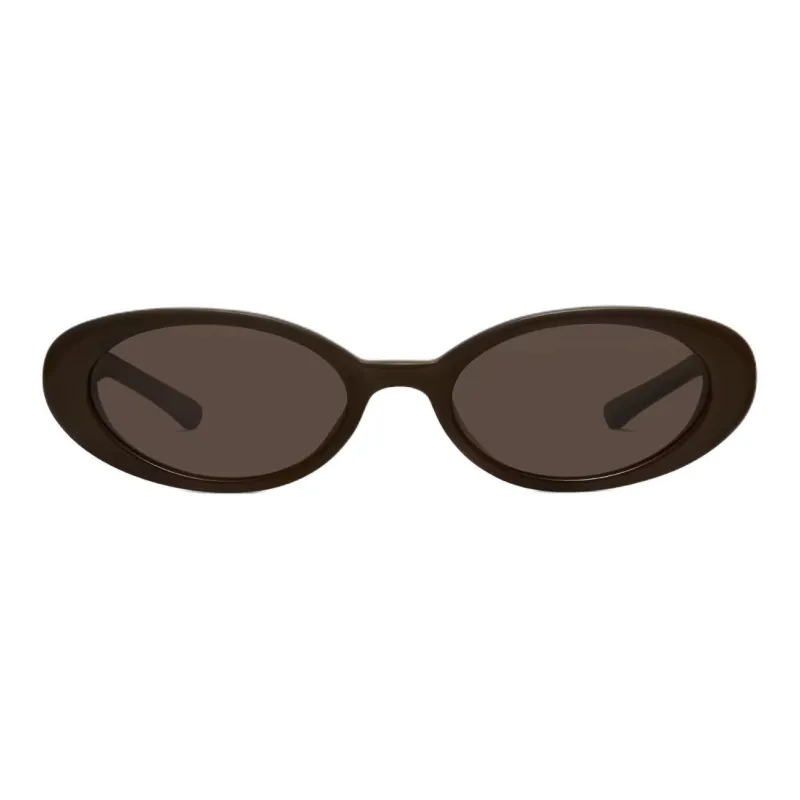 GENTLE MONSTER Gentle Monster X Jennie Oval Sunglasses Unisex Brown-1