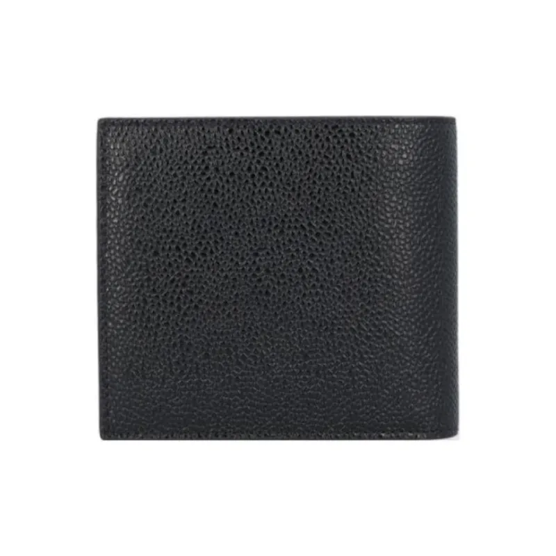 THOM BROWNE· Genuine Leather Coin Purse Men's Black-2