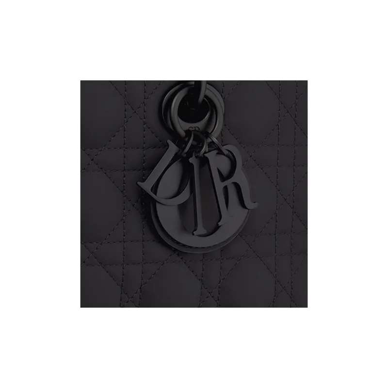 DIOR Lady D JOY Matte Calfskin Lady Dior Bag, Shoulder Bag, Crossbody Bag, Handbag Medium Size Women's Black-6