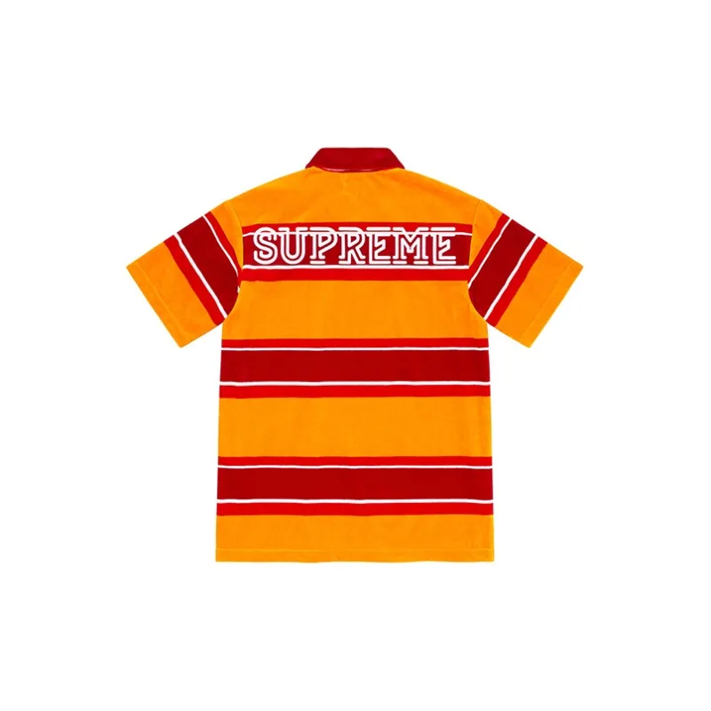 Supreme Stripe Velour Polo-3