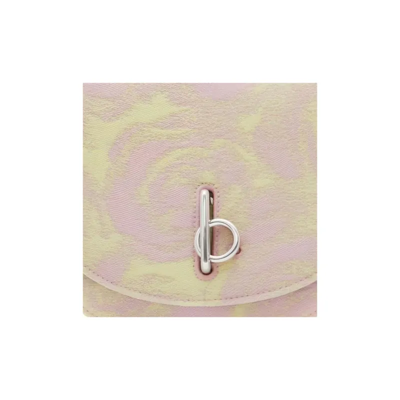 Burberry Wool Silk Shoulder Bag Crossbody Bag Mini Women's Light Pink-4