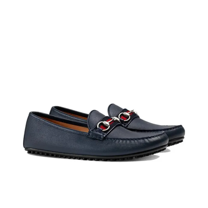 GUCCI Loafer 'Web Leather' Men's-1