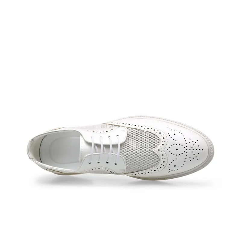 LUOMAIKE Dress Shoes Men Low Top Black, White-11