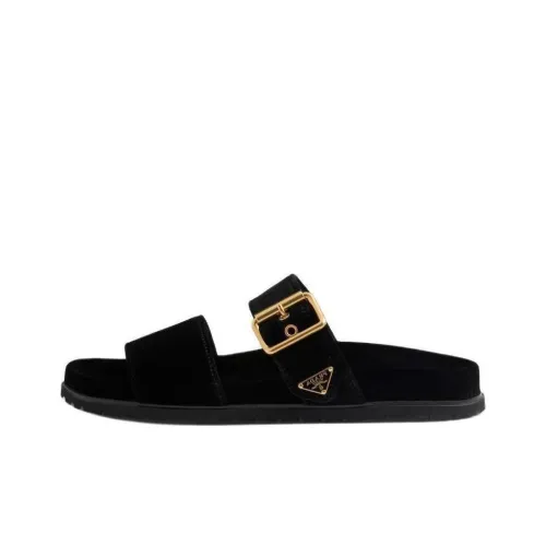 PRADA Slide Slippers Women's Black