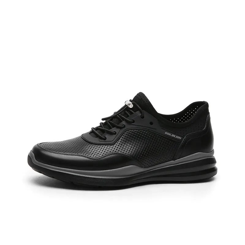 GOLDLION Low Top Casual Shoes Men's Black-1