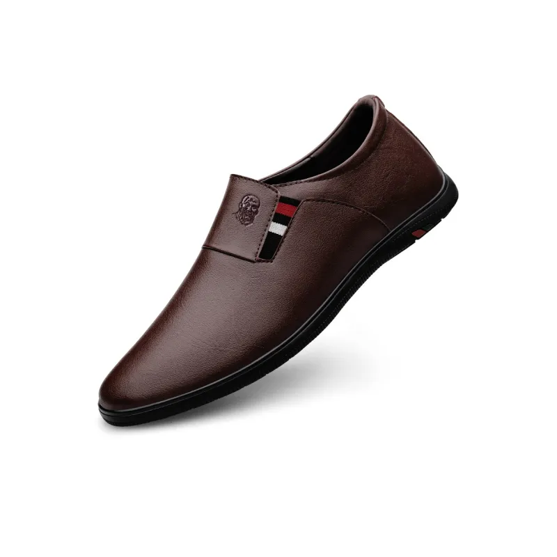 LAORENTOU Dress Shoes Men Low Top Black/Brown/Blue-5