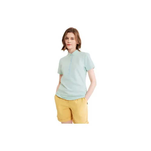 AIGLE Polo Shirts Women's Watercolor Blue