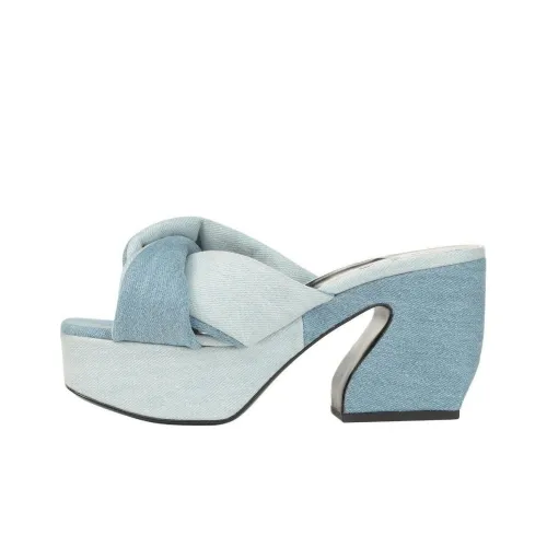 SERGIO ROSSI SR Rossi 60mm Denim Mules