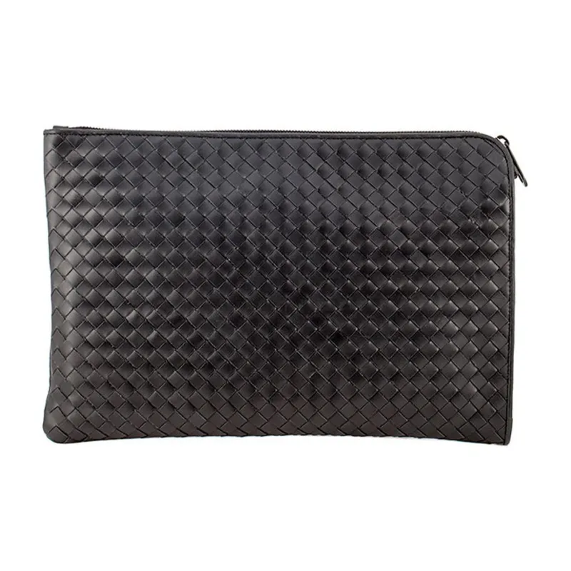 Bottega Veneta Sheepskin Clutch Men's Ink Wash Gray-2